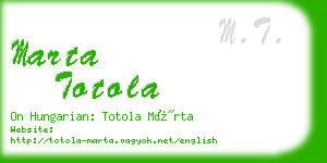 marta totola business card